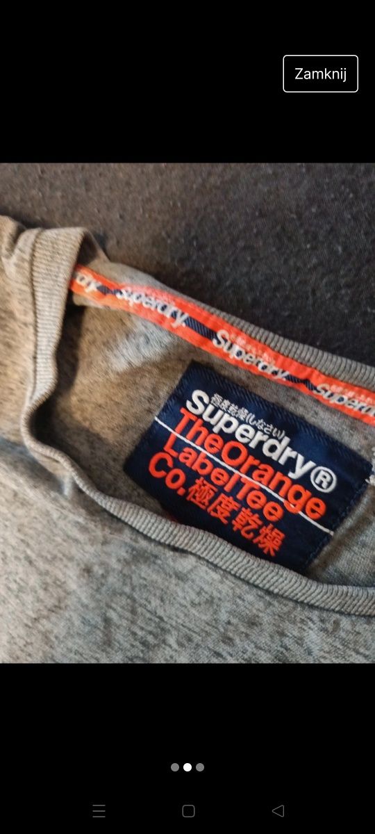 Koszulka szara Superdry