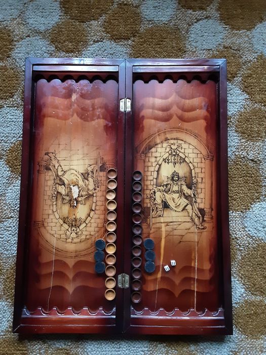 Нарды-шашки ручной работы БОЛЬШИЕ