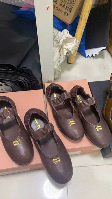 Wyprzedaż 50 % Balerinki Miu Miu!Skóra naturalna!Brązowe!OD RĘKI 36-41