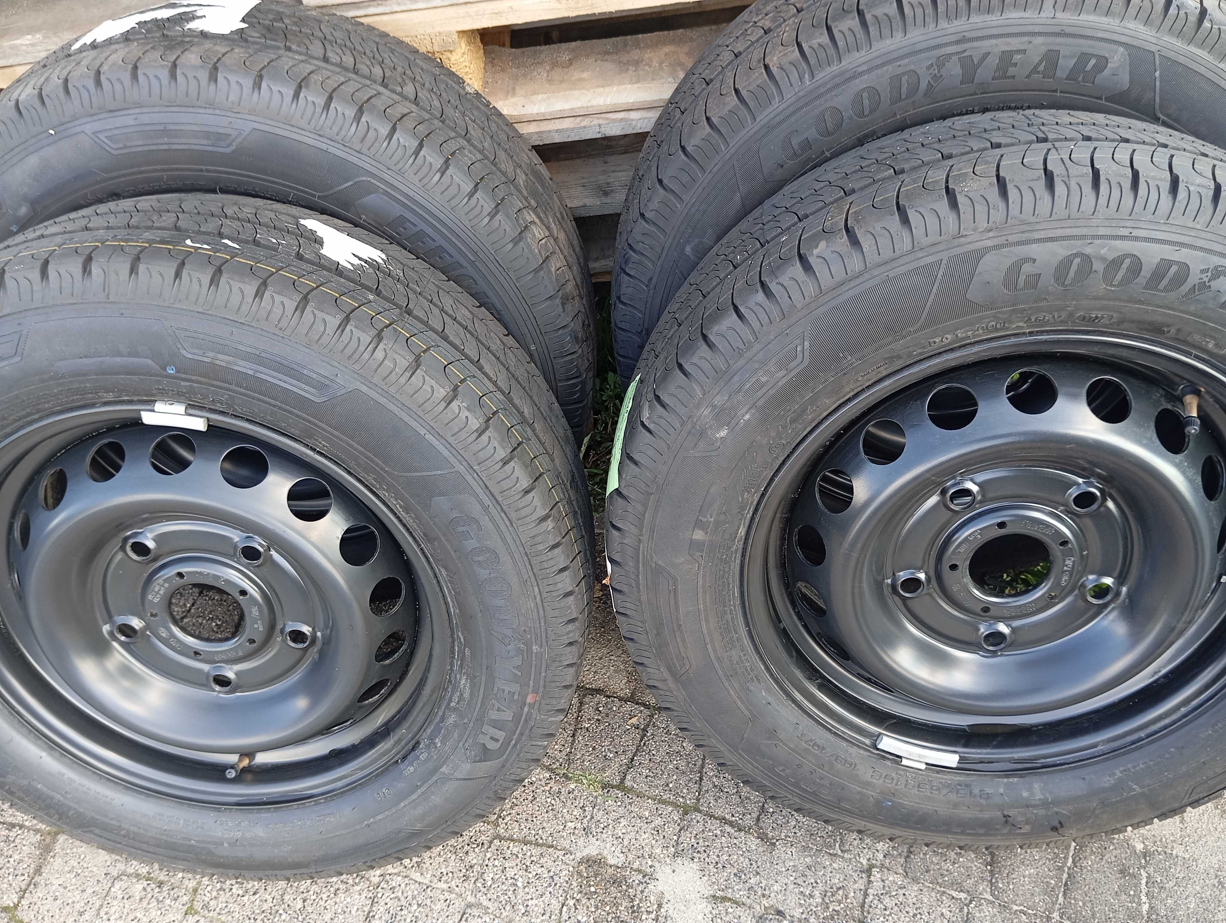 4x koła 16 5x160 z Oponami Goodyear 215/65/16C Ford Transit Demo