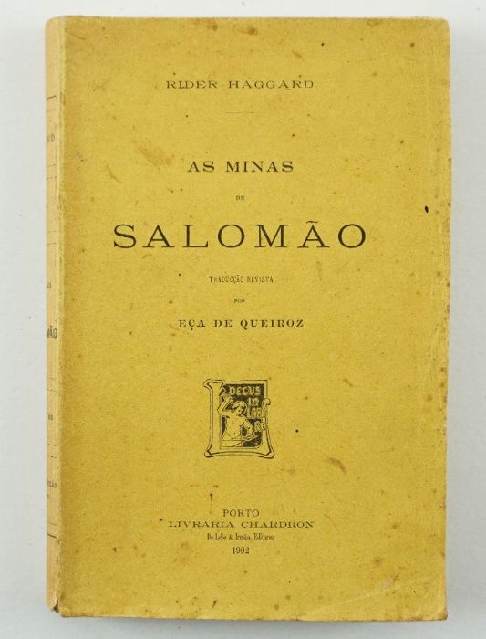 As Minas de Salomão. Primeira edição Eça de Queiroz