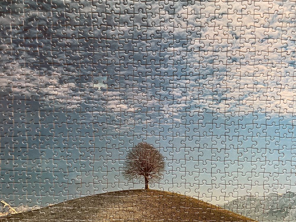 Puzzle Lonesome Tree, Ravensburger, 1000 el (3 DOROBIONE!)