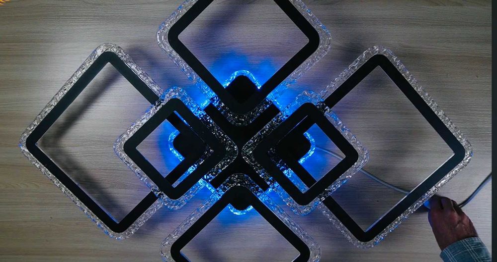 світлодіодна люстра  ICE RGB 120W (БЕЗКОШТОВНА Доставка)