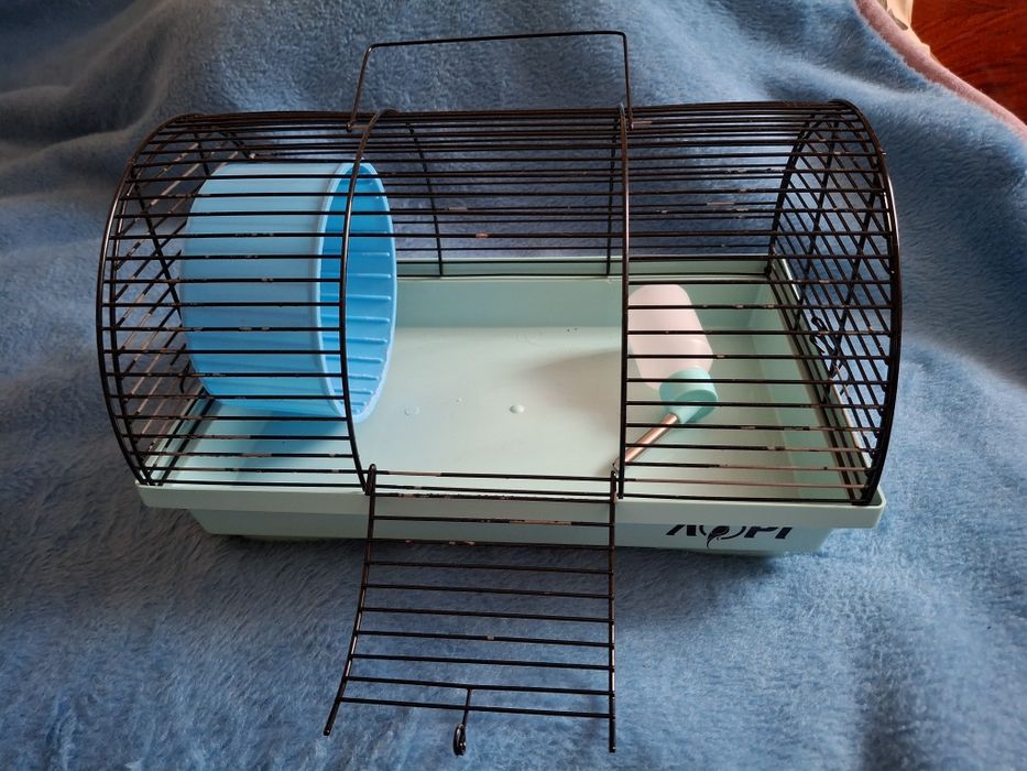 Хом'ячок джунгарик з кліткою. Клітка для хом'яка