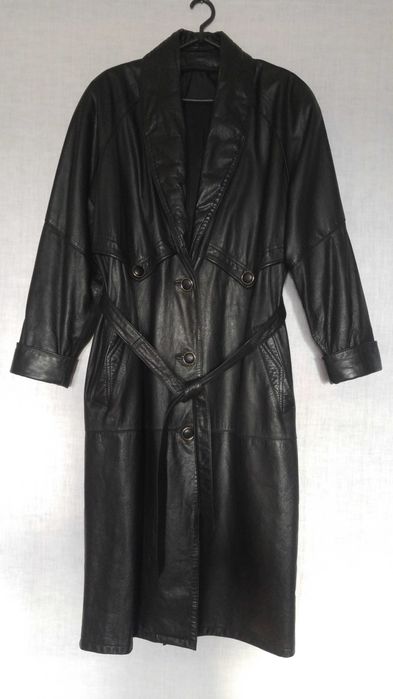 Жіночий шкіряний плащ-пальто Kum Ho Deep Classic Leather (South Korea)