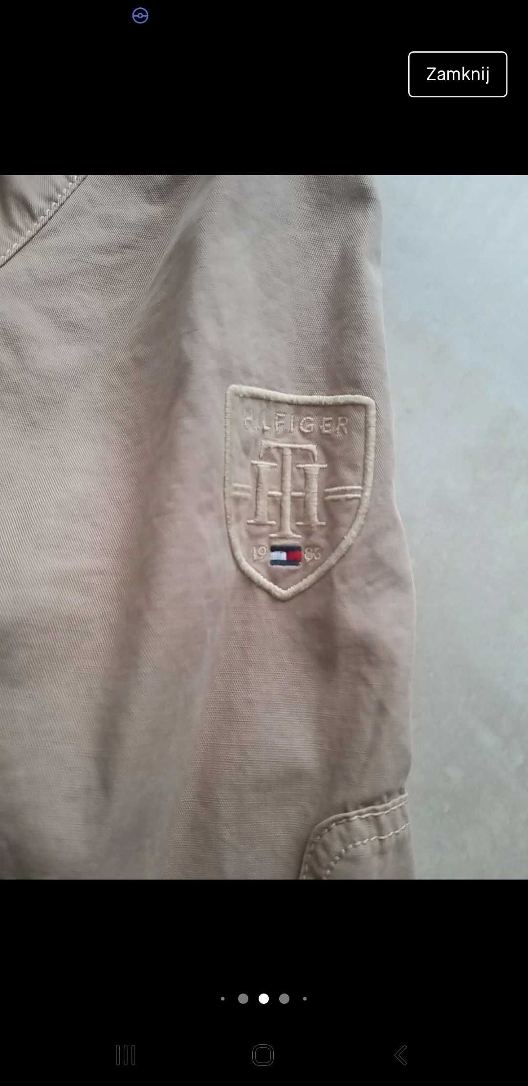 Beżowa kurtka Parka Tommy Hilfiger rozm m