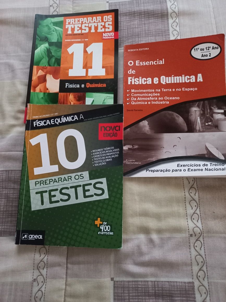 Fisica e Quimica - livros de preparação para exames