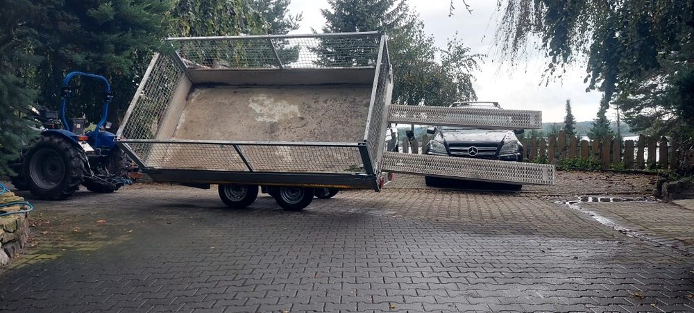Przyczepa Elektryczny Kiper,wywrotka,2020rok,3500kg,Najazdy Aluminiowe