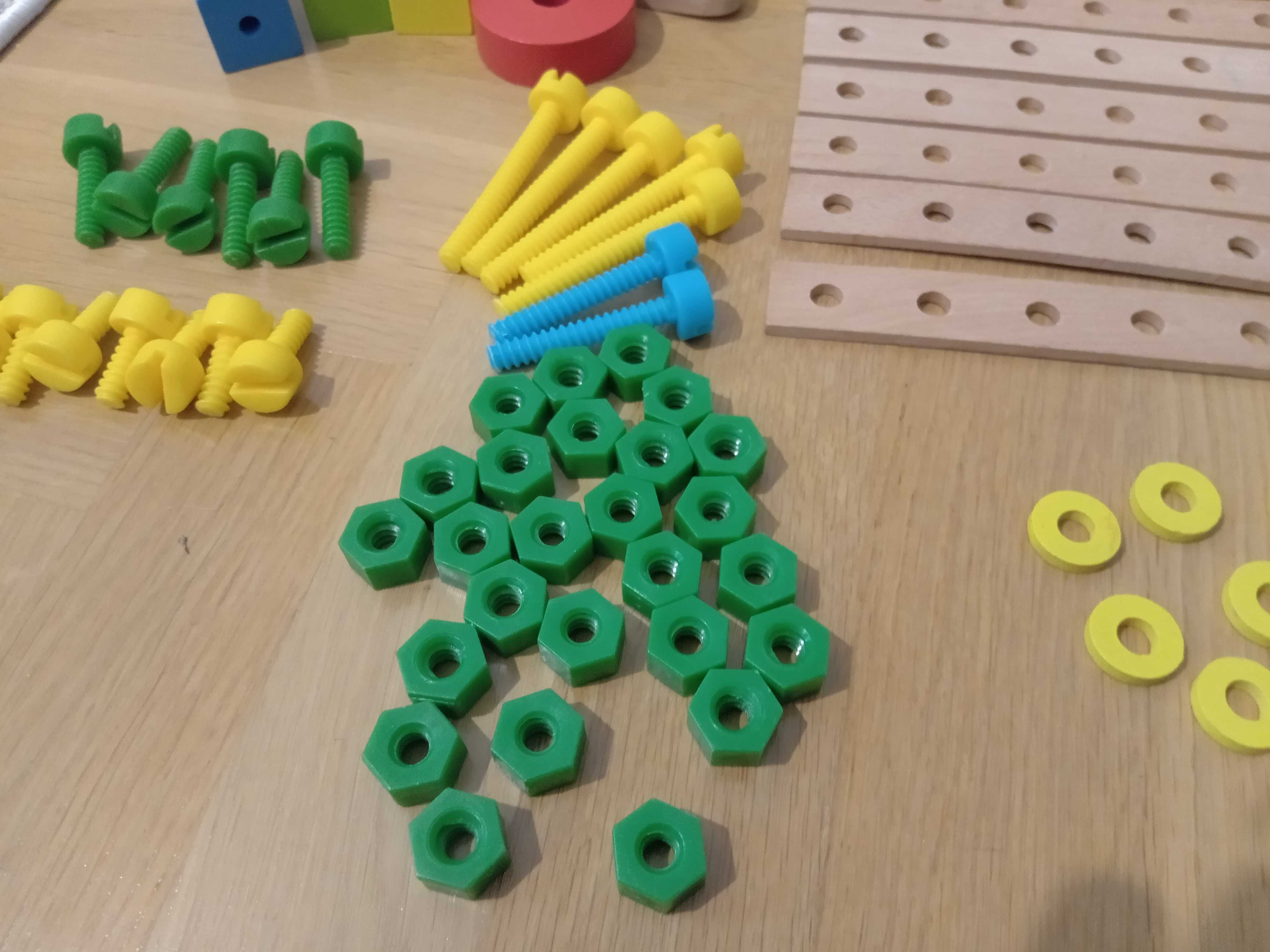 Kidland drewniane klocki śruby konstrukcyjne zestaw konstrukcyjny 135