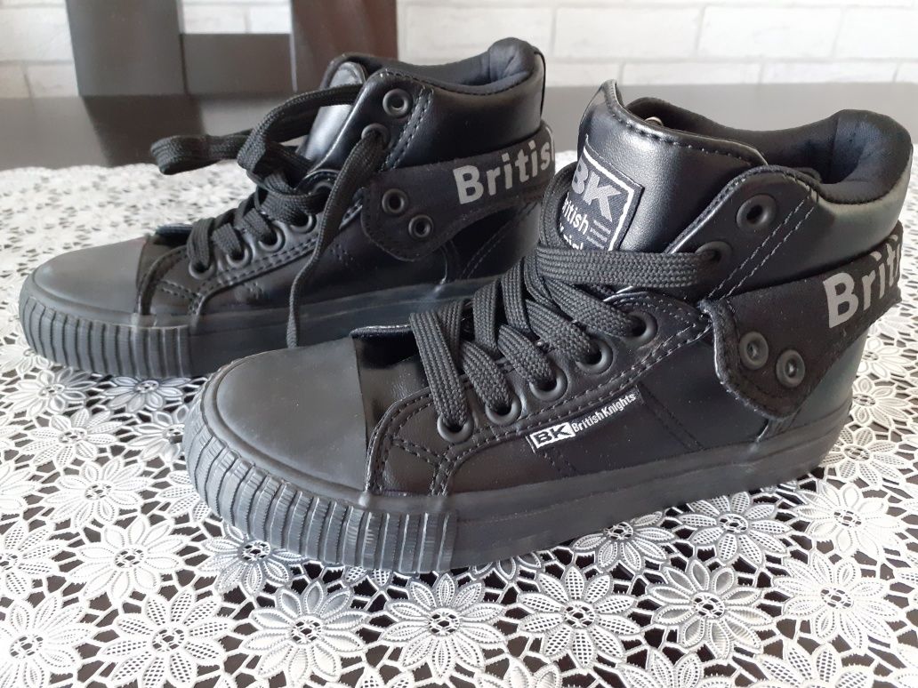 Buty do kostki BK British Knights czarne 29 wkladka 19cm j.nowe