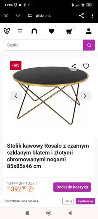 Stolik kawowy stolik pomocniczy lawa
