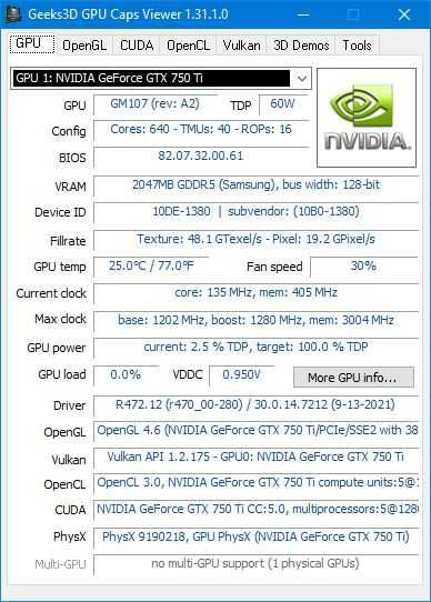 Продам видеокарту Gainward GeForce® GTX 750 Ti "Golden Sample"