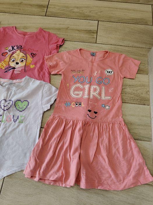 Paka ubrań letnich dla dziewczynki r. 122