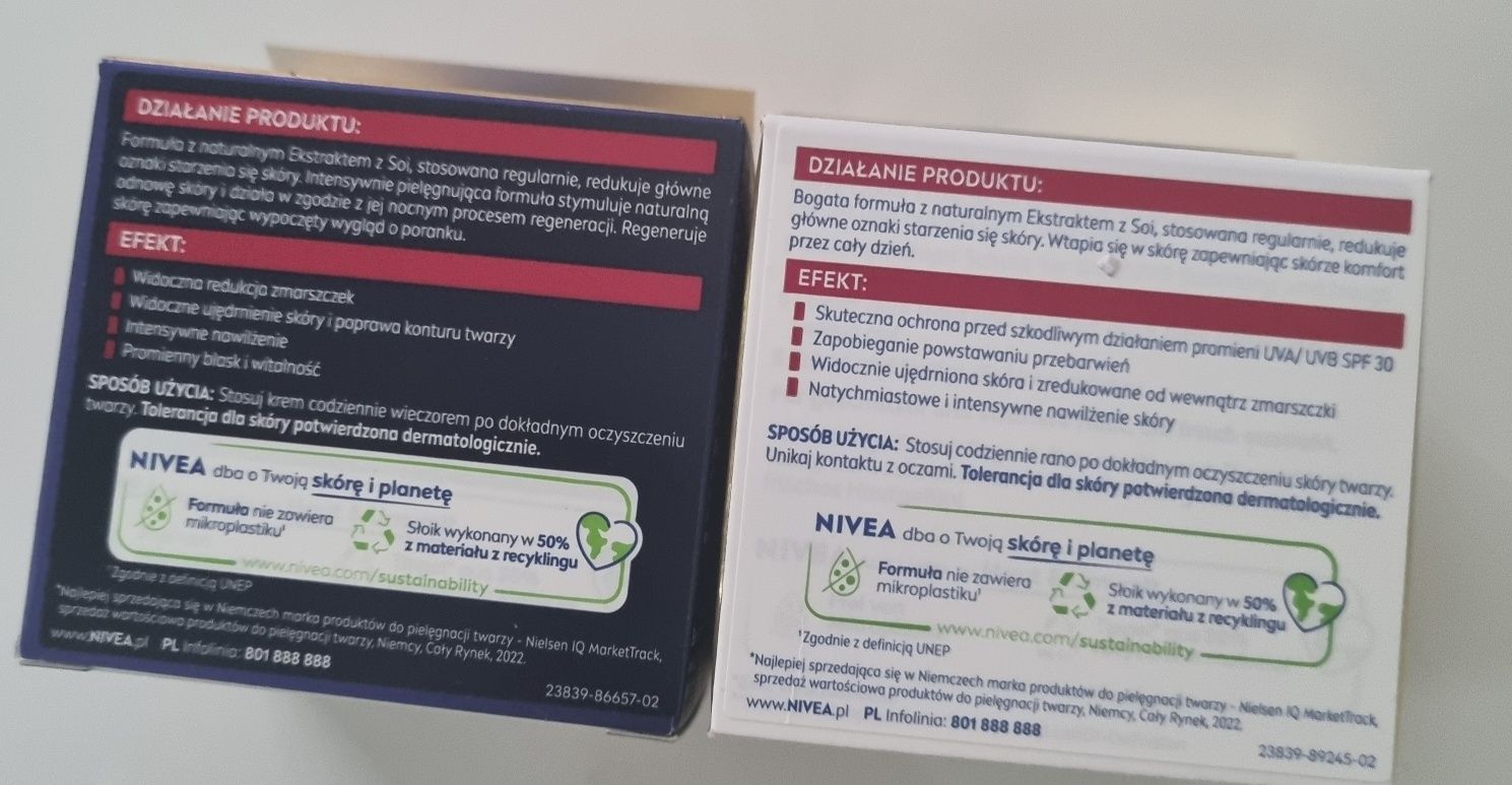 Zestaw kremów Nivea Soja Anti-Age
