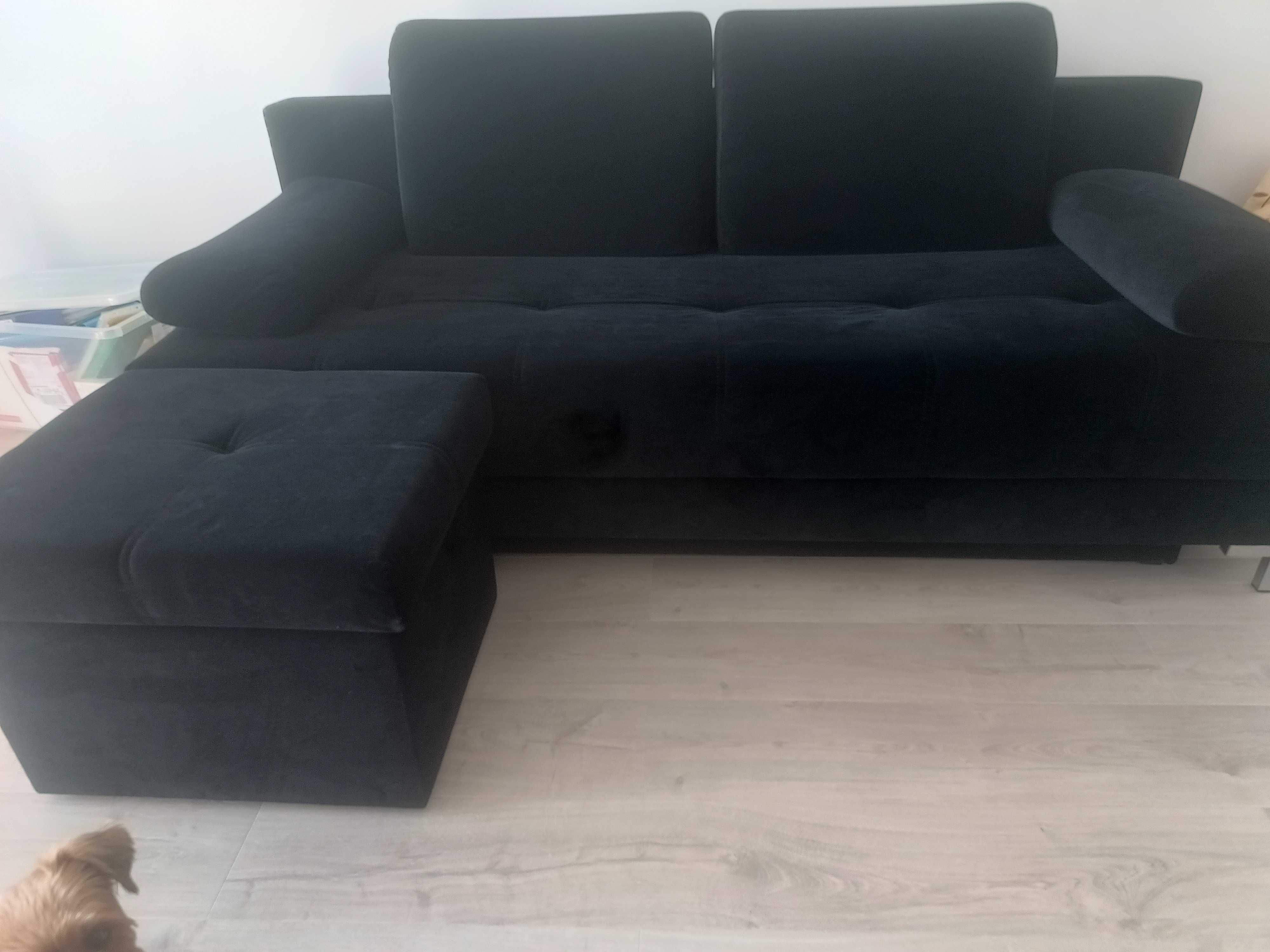 Wersalka sofa z dostawką