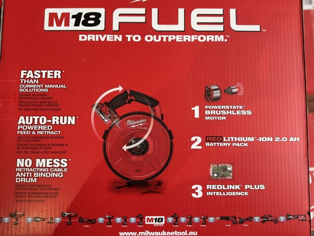 Milwaukee M18 FPFT-202 30m NC - zwijarka do kabli
