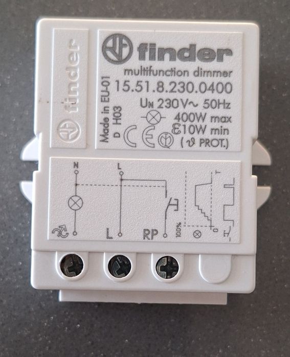 Finder dimmer para ajustar luz