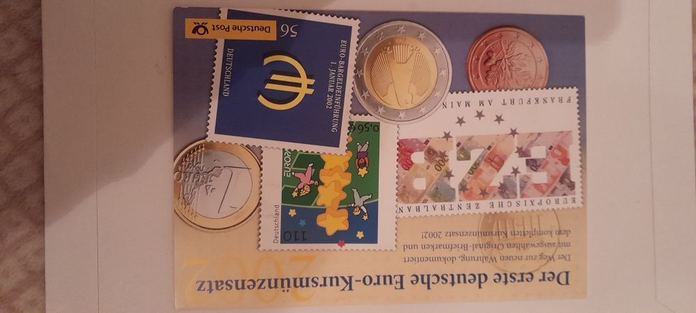 Zestaw monet Euro  Niemiecki 2002roku