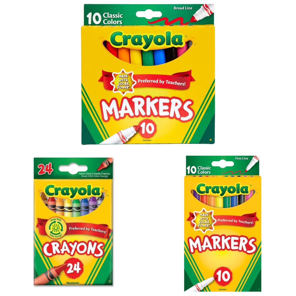 Crayola crayons крайола олівці воскові фломастери оригінал