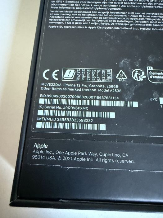 iPhone 13 Pro 256gb Grafit Bateria 100%