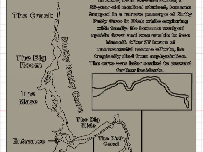 Mapa do Incidente Nutty Putty Cave