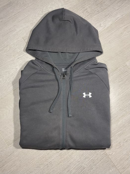 Męska Bluza Under Armour Szara Z Kapturem Sportowa Modna Vintage XXL