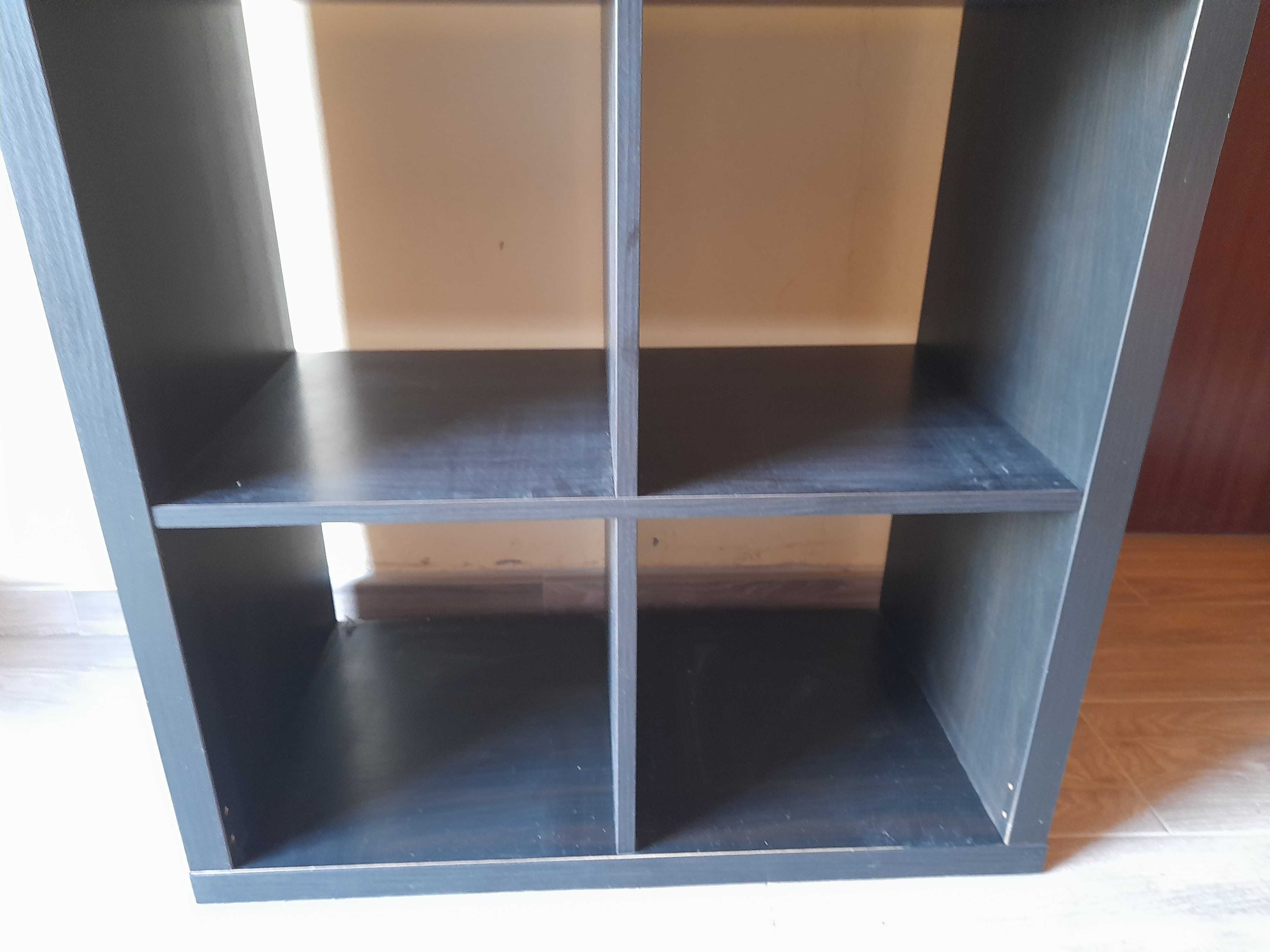 Estante livros preto