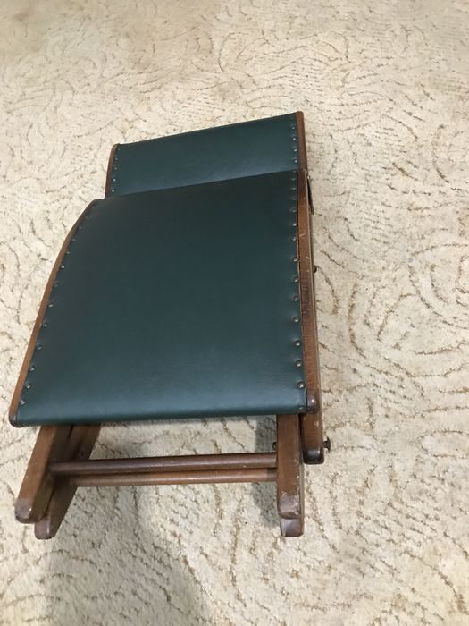 Taboret-podnóżek bujak składany Antyk