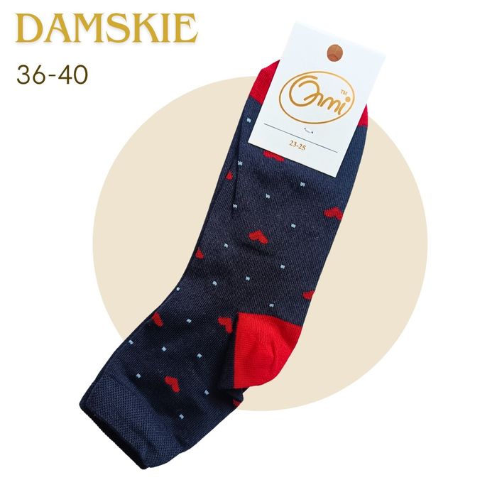 Skarpetki damskie w serduszka 2 pary