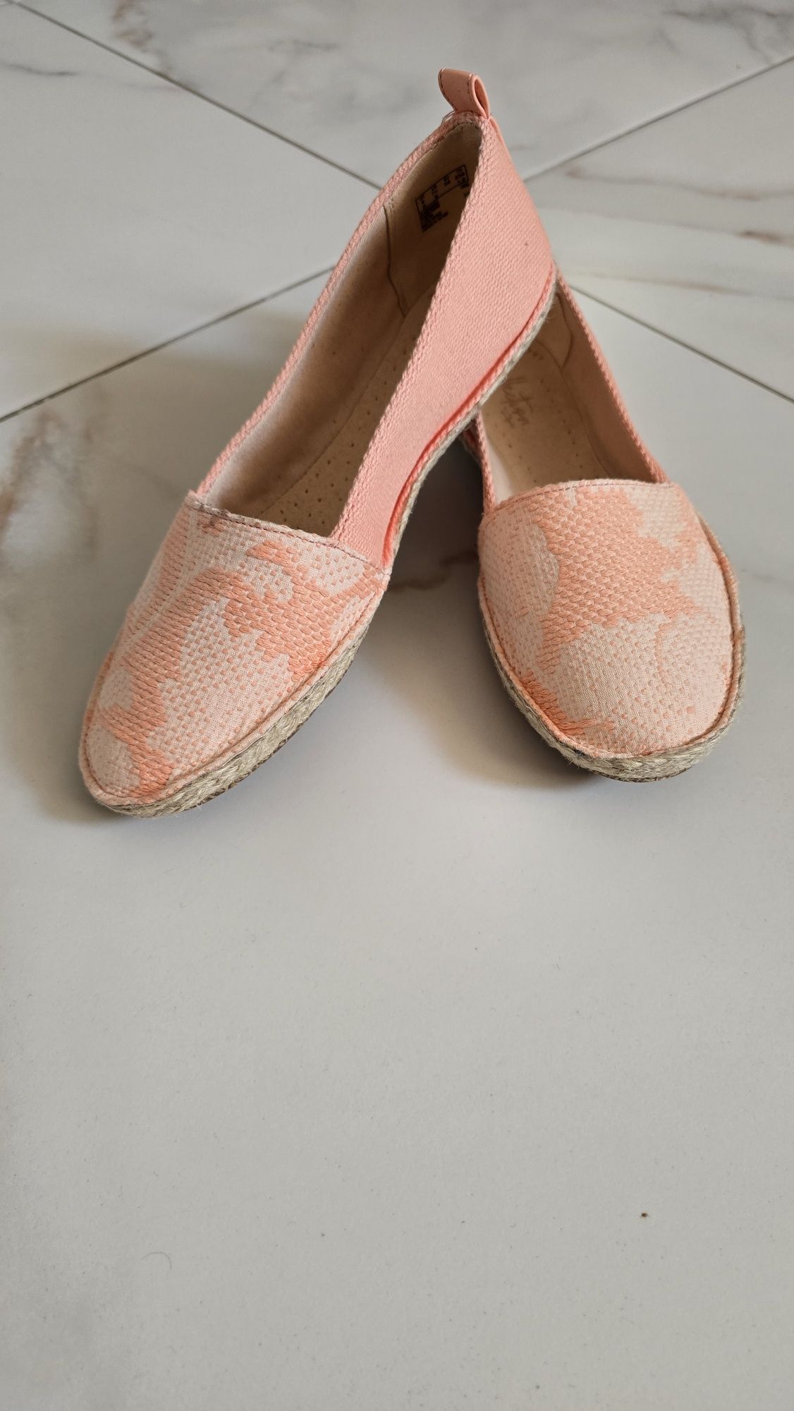 Жіночі балетки,тряпчані, Clarks, легенькі балетки