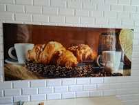 Obraz szklany 150 cm x 60 cm np. do kuchni  lub jadalni.  OKAZJA
