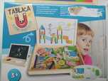 Tablica magnetyczno-kredowa z magnesami 3+