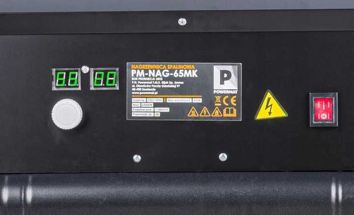 Nagrzewnica Olejowa 65 KW Z Kominem SPALINOWA DMUCHAWA + TERMOSTAT LCD