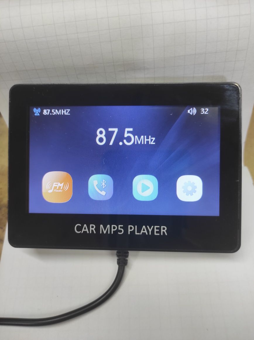 Odtwarzacz MP5, transmiter bluetooth