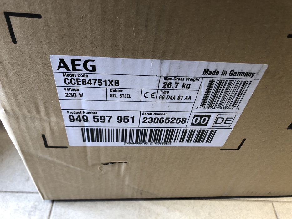 Płyta indukcyjna AEG z pochłaniaczem CCE84751XB [gwar/dowóz]