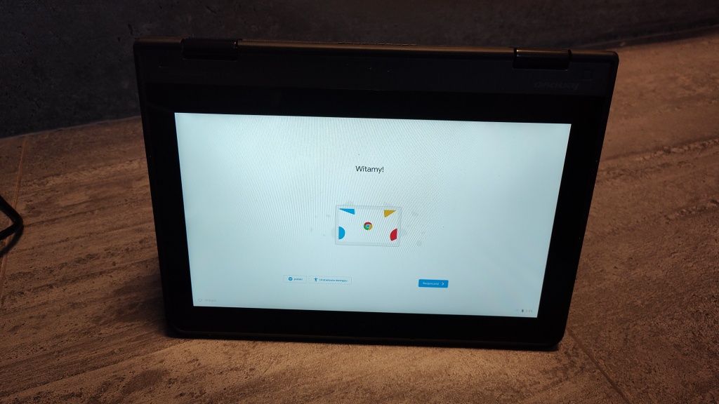 Komputer dla seniora. Chromebook ThinkPad Dotykowy ekran. Opcja table