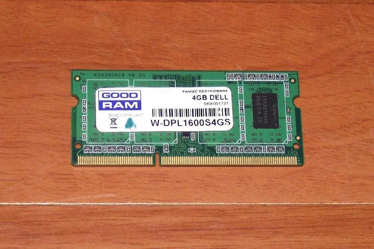 Pamięć laptopowa GoodRAM 4GB DDR3 1600MHz