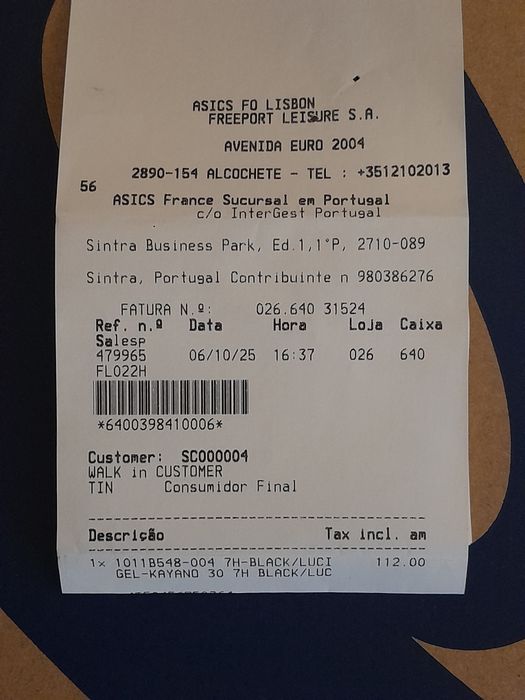 Sapatilhas Asics Kayano 30 - Tamanho 40.5