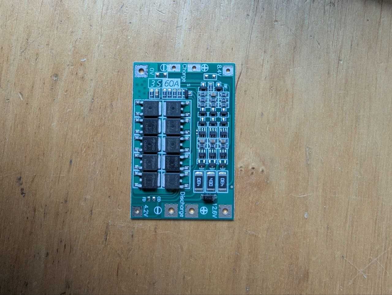 Плата BMS 3S 60A Li-ion, HX-3S-60A