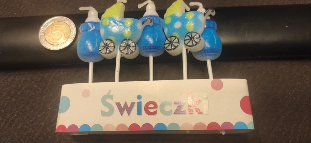 Narodziny chłopca świeczki na tort