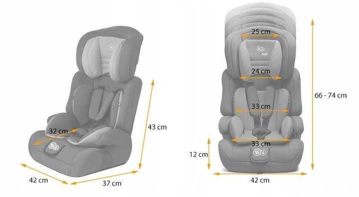 KINDERKRAFT Comfort Fotelik Samochodowy 9-36 kg + GRATIS