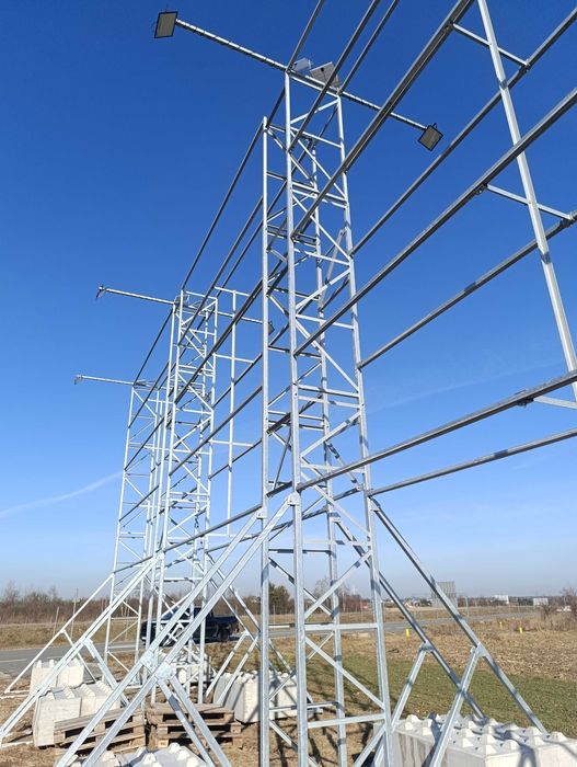 Konstrukcja bilbord reklama autostrada pylon