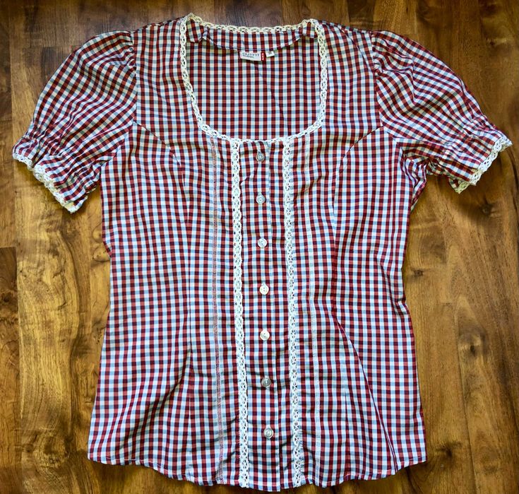 Koszula Folk, Vintage roz. 38