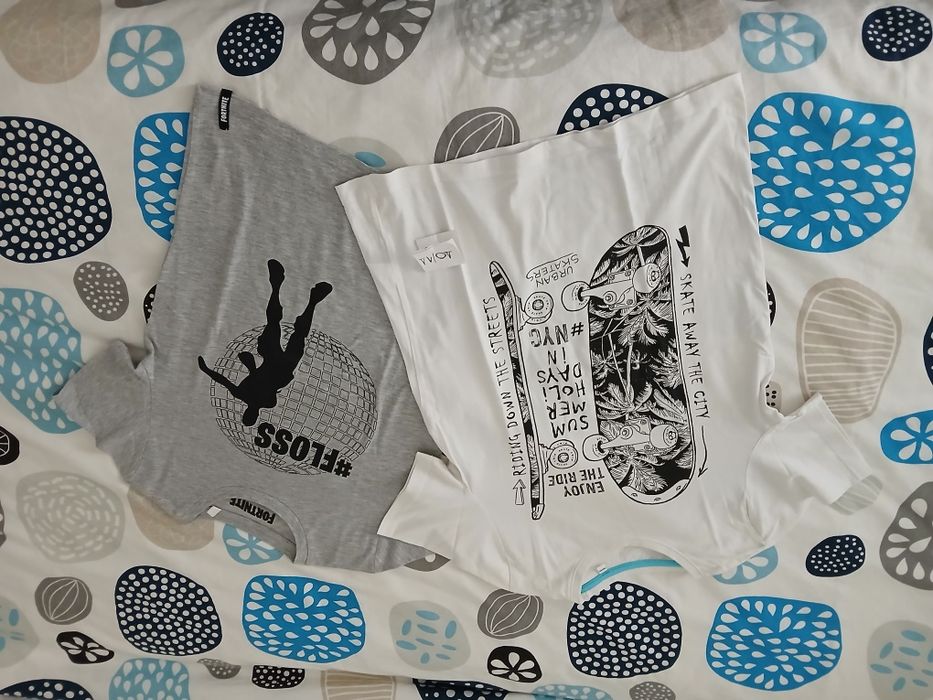 T-shirt e calcoes 10/11 anos