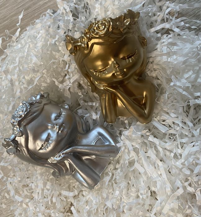 Декор для дома «Девочка», девочка , гипсовой декор, органайзер , кашпо