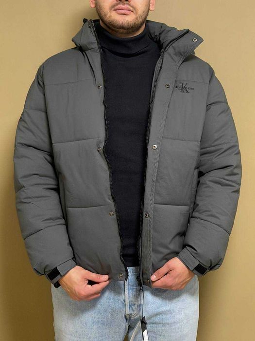 Куртка Calvin Klein Grey Пуховик чоловічий Кельвин Кляйн