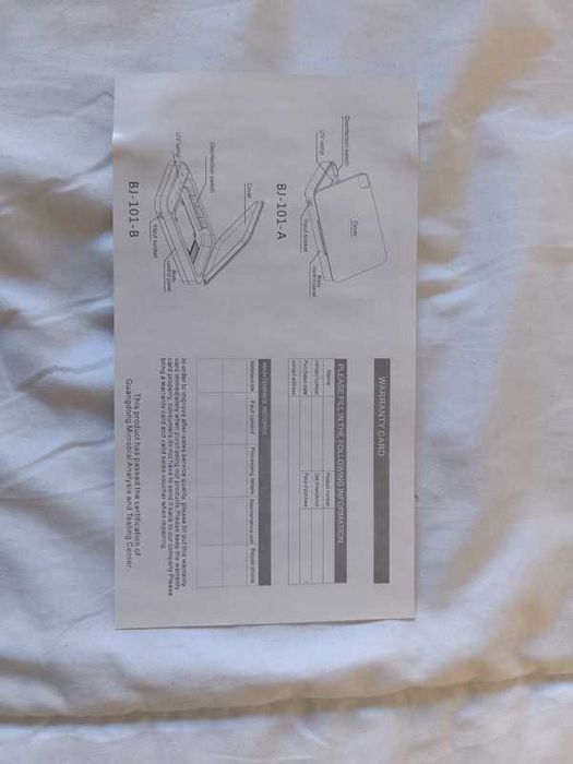 Esterilizador ultravioleta de smartphones