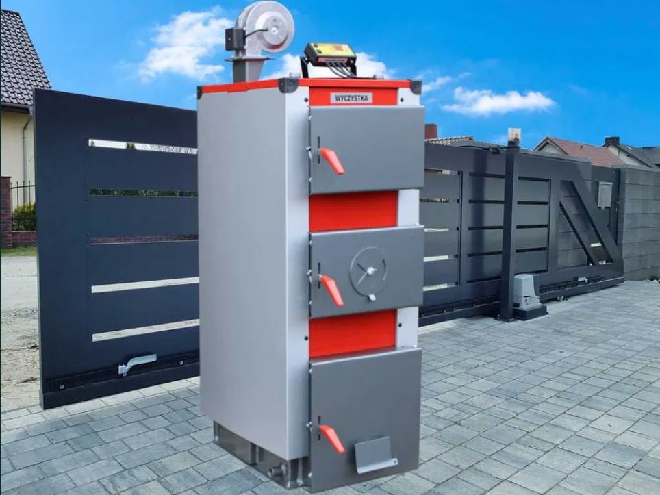 Kocioł 30KW piec na węgiel drewno 250m2 Kotły Pleszew 3kanały Wys0zł
