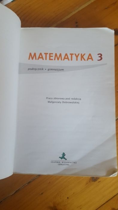 Używany podręcznik matematyka 3 GWO gimnazjum