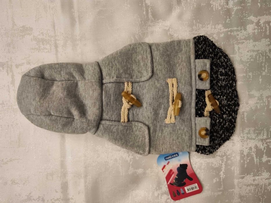 Casaco Cinzento para Cão com Interior em Pelo – Tamanho S